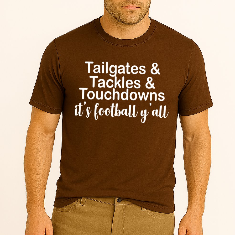 Tailgates Tackles Touchdowns Football All Day Performance Shirt