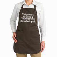 Tailgates Tackles Touchdowns Football All Day Apron