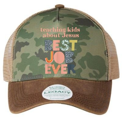 Teaching About Jesus Is The Best Job Ever Legacy Tie Dye Trucker Hat