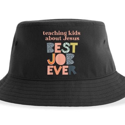 Teaching About Jesus Is The Best Job Ever Sustainable Bucket Hat