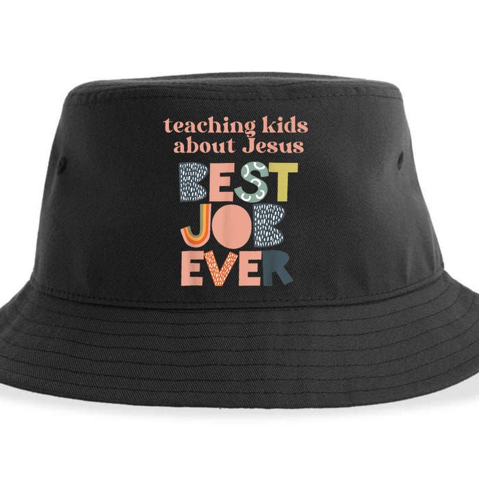 Teaching About Jesus Is The Best Job Ever Sustainable Bucket Hat