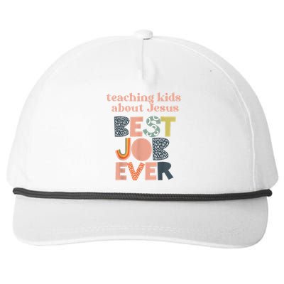 Teaching About Jesus Is The Best Job Ever Snapback Five-Panel Rope Hat