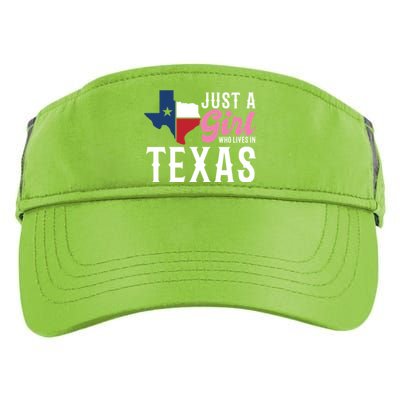 Texan American Just A Who Lives In Texas Cool Gift Adult Drive Performance Visor