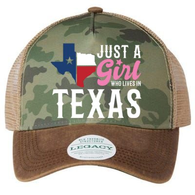 Texan American Just A Who Lives In Texas Cool Gift Legacy Tie Dye Trucker Hat