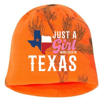 Texan American Just A Who Lives In Texas Cool Gift Kati - Camo Knit Beanie