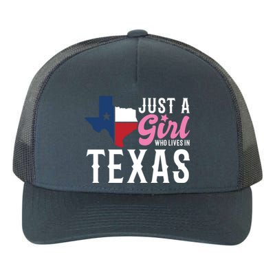 Texan American Just A Who Lives In Texas Cool Gift Yupoong Adult 5-Panel Trucker Hat