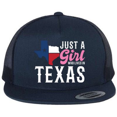 Texan American Just A Who Lives In Texas Cool Gift Flat Bill Trucker Hat