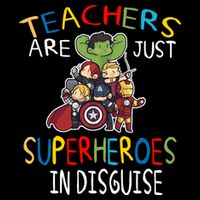 Teachers Are Just Superheroes In Disguise Drawstring Bag