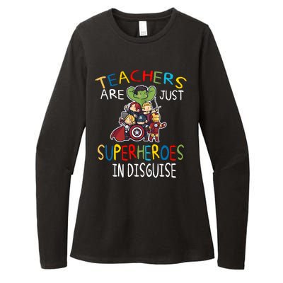 Teachers Are Just Superheroes In Disguise Womens CVC Long Sleeve Shirt