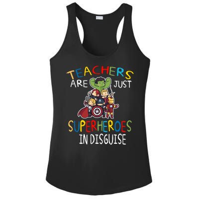 Teachers Are Just Superheroes In Disguise Ladies PosiCharge Competitor Racerback Tank