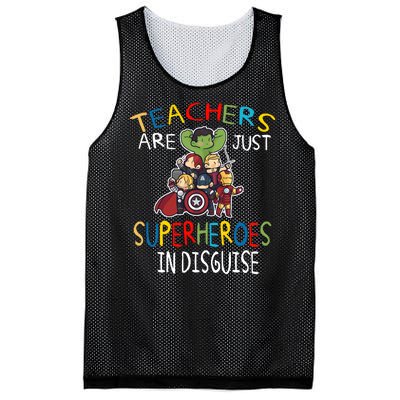 Teachers Are Just Superheroes In Disguise Mesh Reversible Basketball Jersey Tank