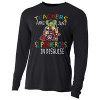 Teachers Are Just Superheroes In Disguise Cooling Performance Long Sleeve Crew