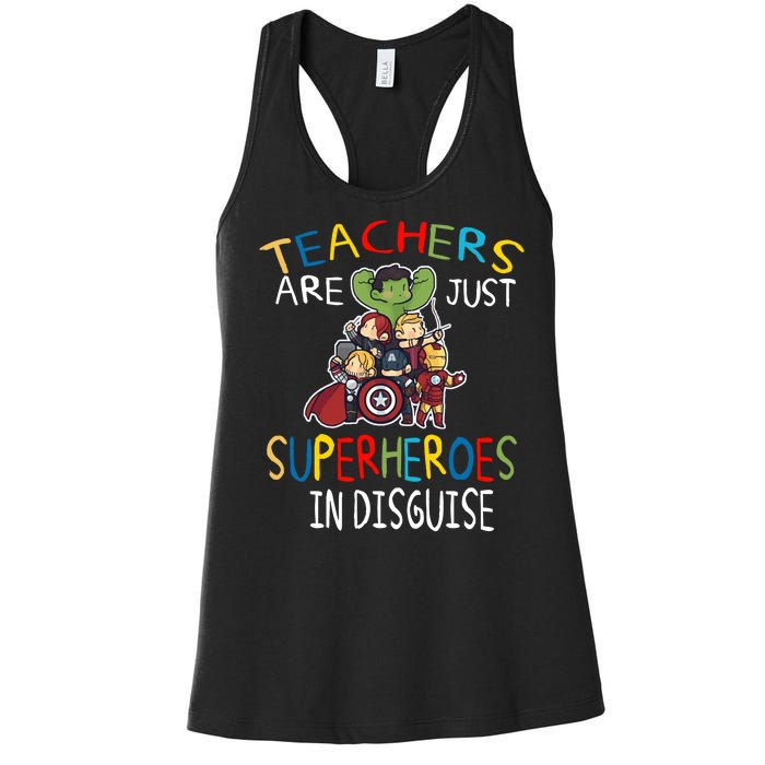 Teachers Are Just Superheroes In Disguise Women's Racerback Tank