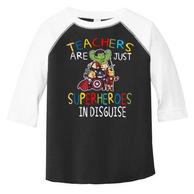 Teachers Are Just Superheroes In Disguise Toddler Fine Jersey T-Shirt