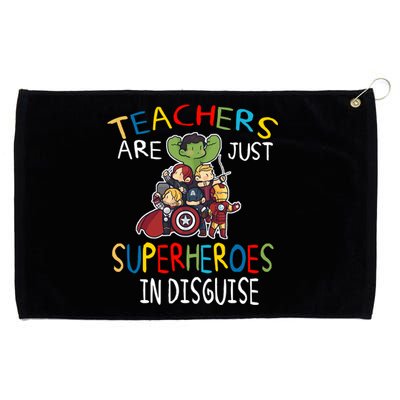 Teachers Are Just Superheroes In Disguise Grommeted Golf Towel