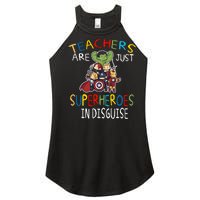 Teachers Are Just Superheroes In Disguise Women's Perfect Tri Rocker Tank