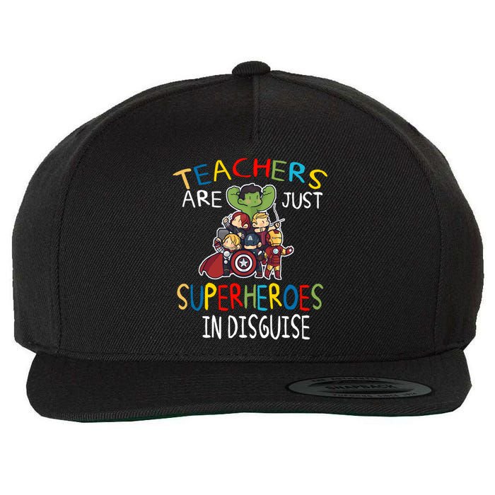 Teachers Are Just Superheroes In Disguise Wool Snapback Cap