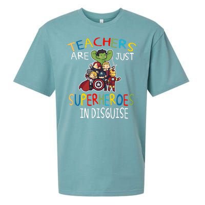 Teachers Are Just Superheroes In Disguise Sueded Cloud Jersey T-Shirt