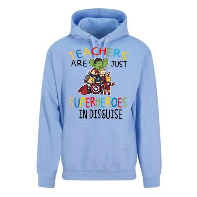 Teachers Are Just Superheroes In Disguise Unisex Surf Hoodie