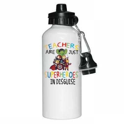 Teachers Are Just Superheroes In Disguise Aluminum Water Bottle