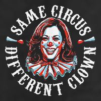 Trump Anti Kamala Harris Same Circus Different Clown Funny 15oz Campfire Ceramic Mug