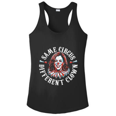 Trump Anti Kamala Harris Same Circus Different Clown Funny Ladies PosiCharge Competitor Racerback Tank