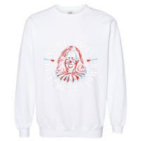 Trump Anti Kamala Harris Same Circus Different Clown Funny Garment-Dyed Sweatshirt