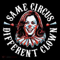 Trump Anti Kamala Harris Same Circus Different Clown Funny T-Shirt