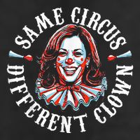 Trump Anti Kamala Harris Same Circus Different Clown Funny 15oz Campfire Ceramic Mug