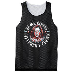 Trump Anti Kamala Harris Same Circus Different Clown Funny Mesh Reversible Basketball Jersey Tank