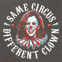 Trump Anti Kamala Harris Same Circus Different Clown Funny Cotton Canvas Backpack