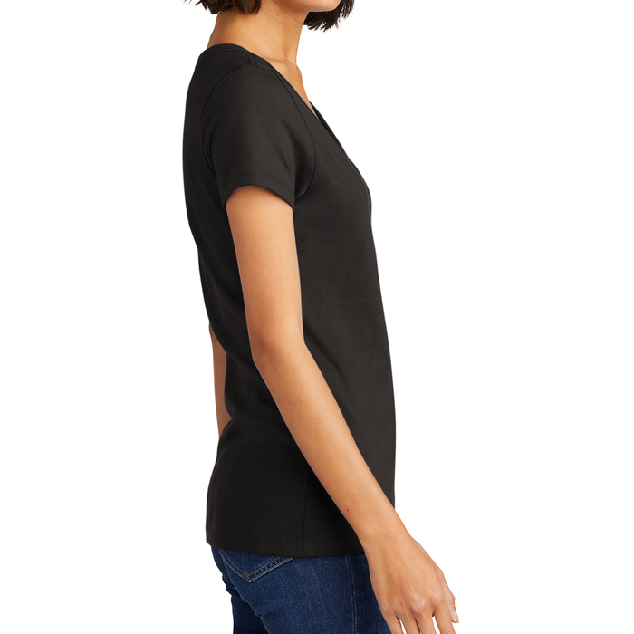 The Algorithm Keeps Me Up At Night Coding Humor Analytics Women's V-Neck T-Shirt