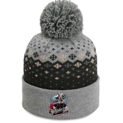 Tekken7 Armor King 002 The Baniff Cuffed Pom Beanie