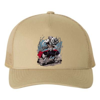 Tekken7 Armor King 002 Yupoong Adult 5-Panel Trucker Hat