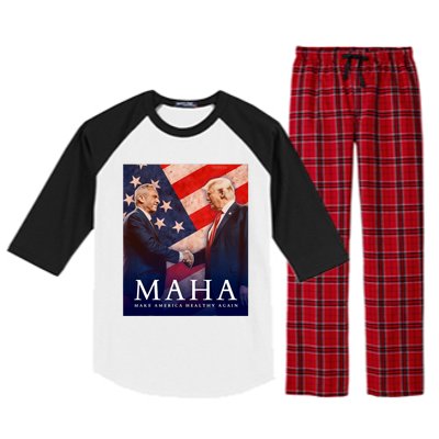 Trump And Kennedy Make America Healthy Again 2024 Raglan Sleeve Pajama Set