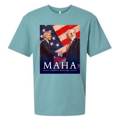 Trump And Kennedy Make America Healthy Again 2024 Sueded Cloud Jersey T-Shirt