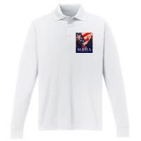 Trump And Kennedy Make America Healthy Again 2024 Performance Long Sleeve Polo