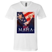 Trump And Kennedy Make America Healthy Again 2024 V-Neck T-Shirt