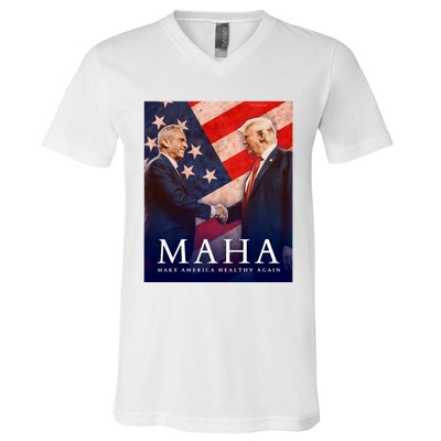 Trump And Kennedy Make America Healthy Again 2024 V-Neck T-Shirt