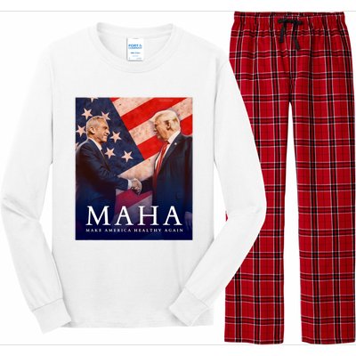 Trump And Kennedy Make America Healthy Again 2024 Long Sleeve Pajama Set