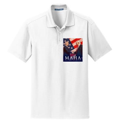 Trump And Kennedy Make America Healthy Again 2024 Dry Zone Grid Polo