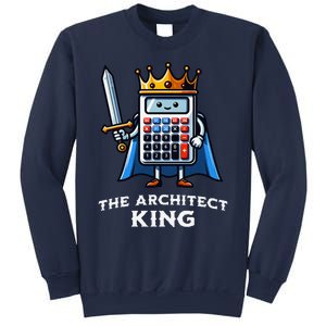 The Architect King Funny Illustration Calculator Sweatshirt