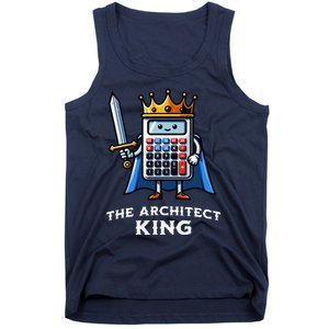 The Architect King Funny Illustration Calculator Tank Top