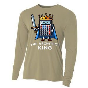 The Architect King Funny Illustration Calculator Cooling Performance Long Sleeve Crew