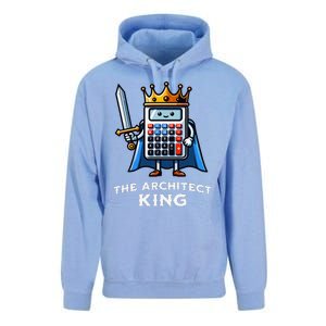 The Architect King Funny Illustration Calculator Unisex Surf Hoodie