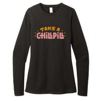 Take A Chill Pill Womens CVC Long Sleeve Shirt