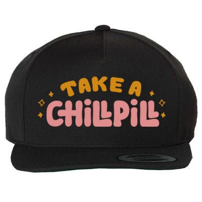 Take A Chill Pill Wool Snapback Cap