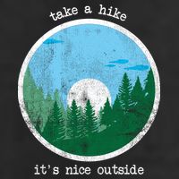 Take A Hike It's Nice Outside Adult Drive Performance Visor