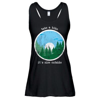 Take A Hike It's Nice Outside Ladies Essential Flowy Tank