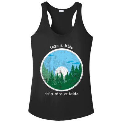 Take A Hike It's Nice Outside Ladies PosiCharge Competitor Racerback Tank